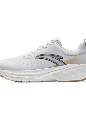 安踏云途丨轻质回弹缓震跑步鞋男2025冬季新款黑色跑鞋112545519