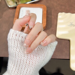 【繁花似锦】纯手工穿戴甲珍珠小花猫眼温柔气质显白学生孕妇可用