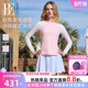 甜美显瘦温泉度假 裙式 BE范德安联名小红心系列新款 分体泳衣女长袖