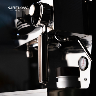 AIRFLOW气流平镜黑胡桃木不锈钢手柄E61辣妈通用无底咖啡手柄58mm