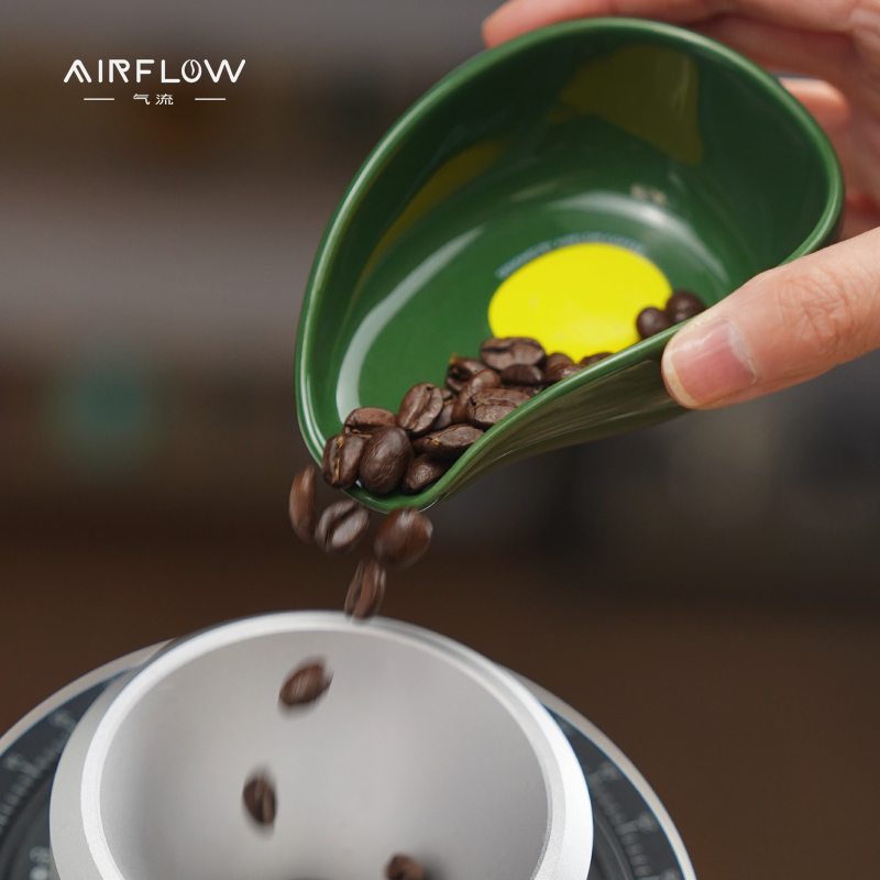 气流小芒咖啡称豆碟分装盘陶瓷