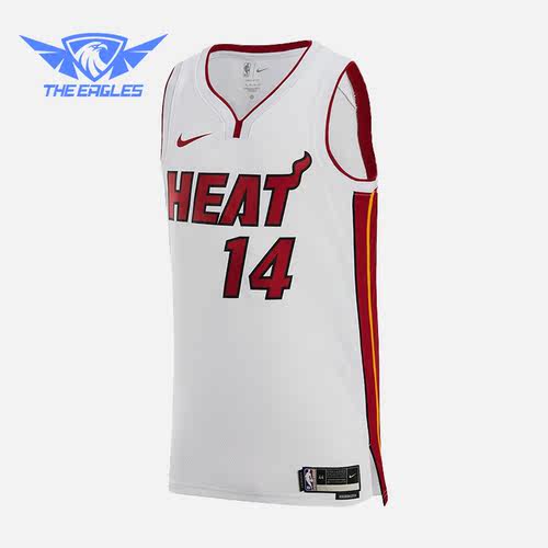 Nike/耐克正品2023夏季迈阿密热火队男子运动球衣DN2083-101