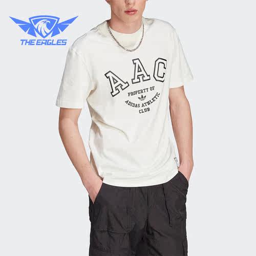 Adidas/阿迪达斯正品三叶草男子印花透气运动短袖T恤IM4571