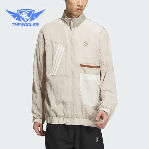Adidas/阿迪达斯正品M CESP WB男子立领运动夹克外套IK5079