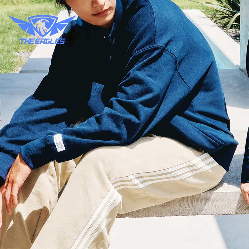 Adidas/阿迪达斯正品三叶草男子三条纹直筒针织运动裤IN1086
