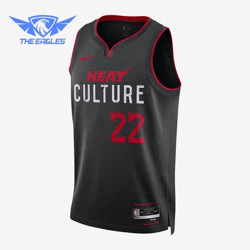 Nike/耐克正品迈阿密热火队男士透气无袖背心球衣DX8508-011