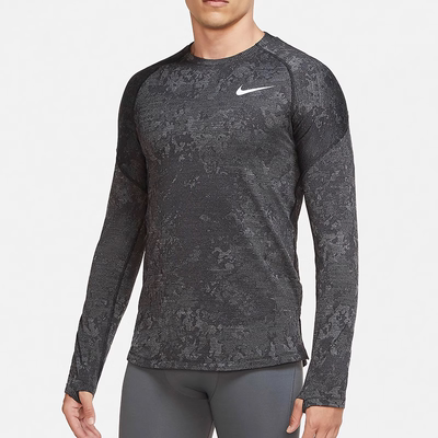 Nike/耐克正品新款男子休闲运动圆领长袖舒适透气训练T恤 CU6742