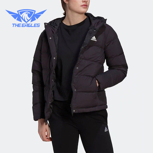 阿迪达斯女士保暖连帽运动外套