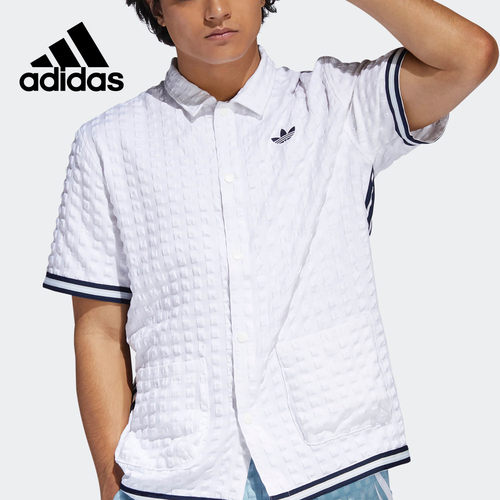 Adidas/阿迪达斯正品三叶草2020男子 SNAP TOP POLO衫 DV3106