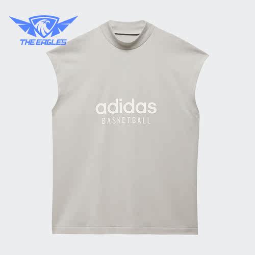 Adidas/阿迪达斯正品三叶草男女印花透气运动无袖T恤IA3445
