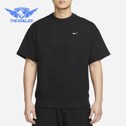 Nike/耐克正品新款男子圆领运动透气法式毛圈短袖DX0881-010