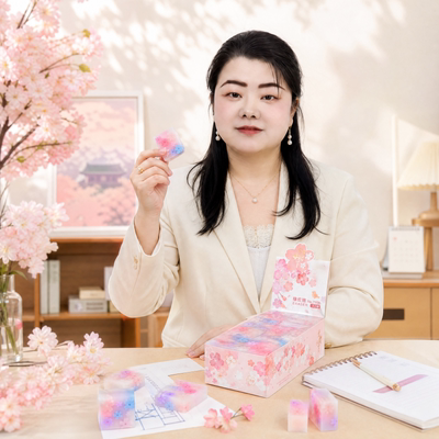 创意小清晰樱花主题造型橡皮擦