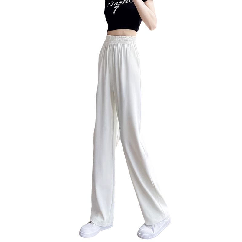 冰丝阔腿裤女夏季薄款防晒直筒裤
