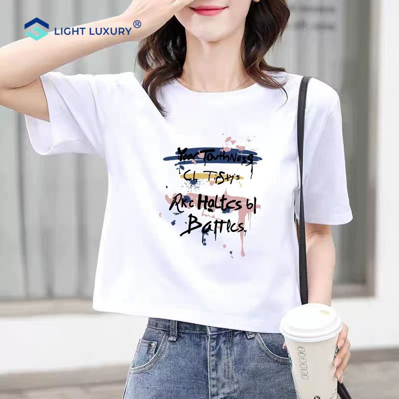 欧货白色宽松短款上衣女2026