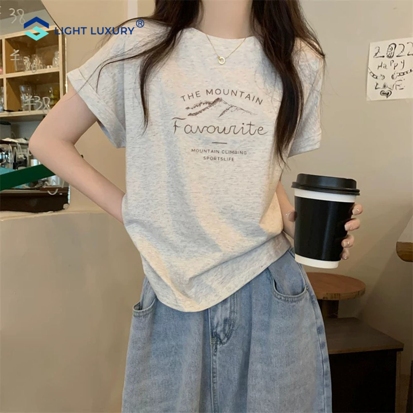 纯棉短袖t恤女宽松时尚减龄百搭