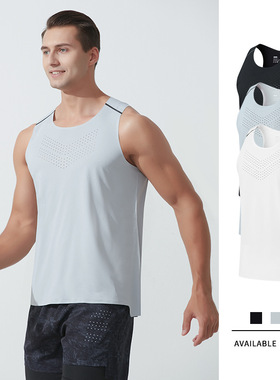 Men Running Marathon Racing Tank Top男跑步运动马拉松竞速背心