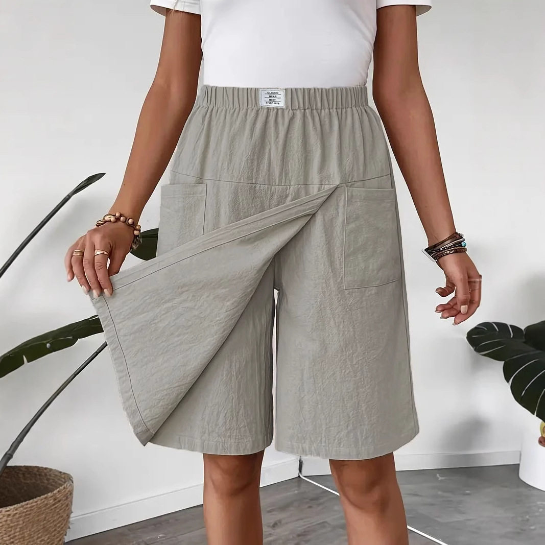 Women's Pocket Casual Shorts Skirts女装口袋休闲短裤裙裤
