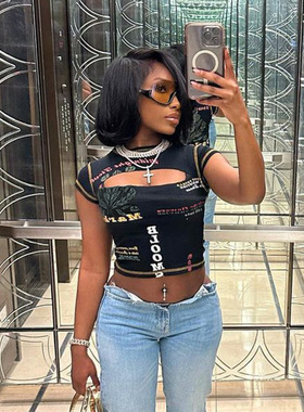 Crop Tops Trashy Y2k 2000s Streetwear Trendy Clothes Women