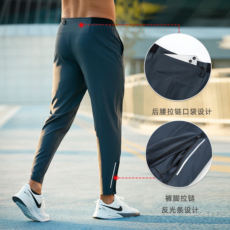 Men's loose quick drying fitness running pants运动长裤男速干