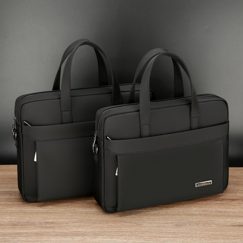 超威保罗横款帆布律师文件男包