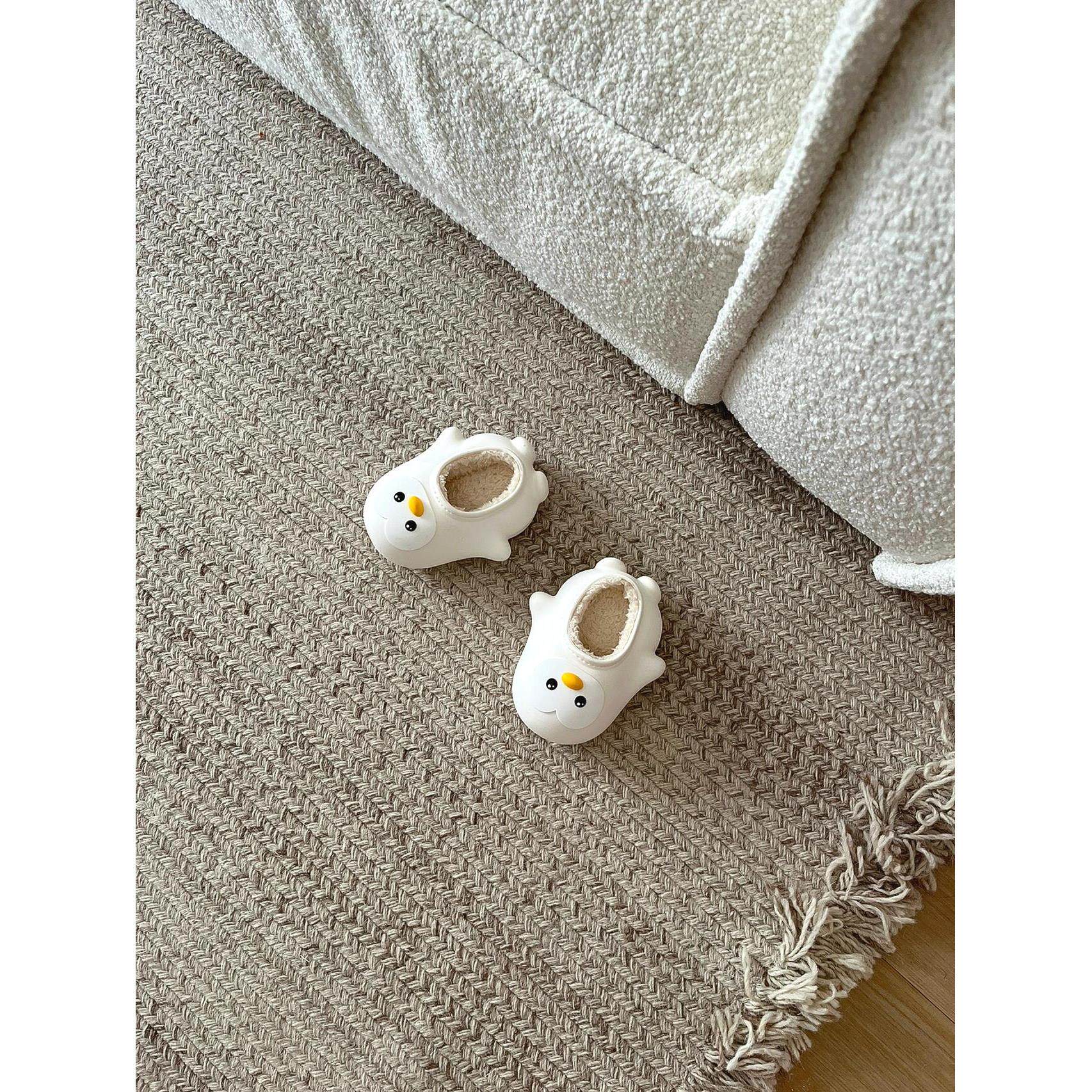 小企鹅~儿童拖鞋冬季宝宝棉拖男童女童保暖防滑室内家居包跟加绒