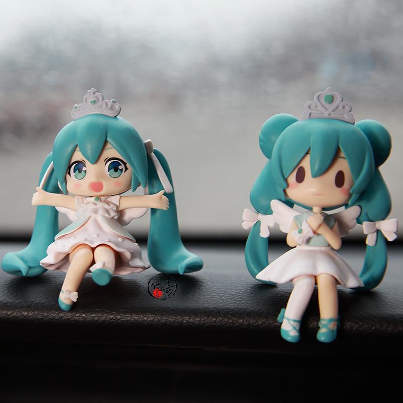 汽车出风口装饰女士初音未来机箱手办中控台车内装饰品摆件车载