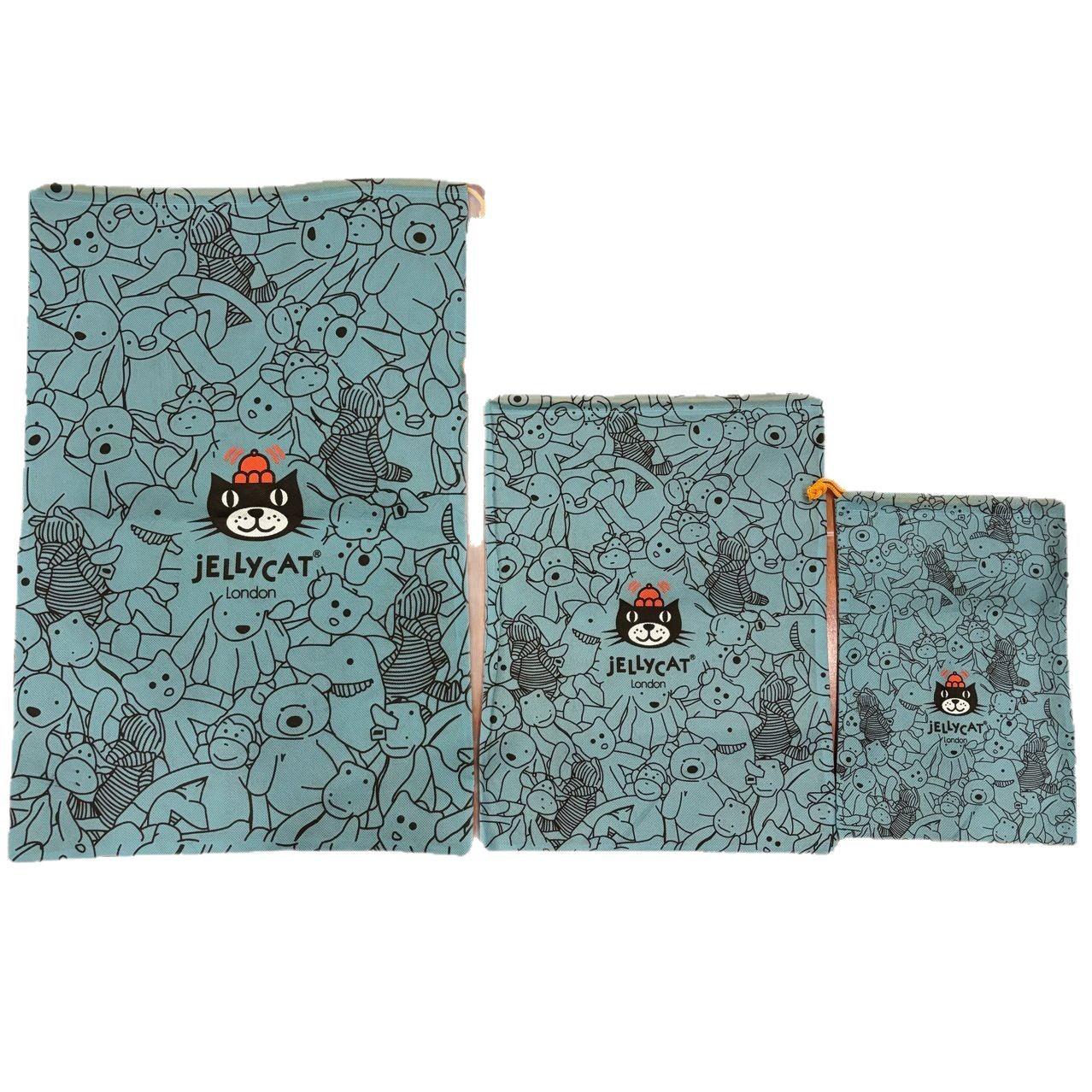 可单拍 jellycat礼品袋防尘袋毛绒玩偶蓝色网红包装送礼小中大号图片