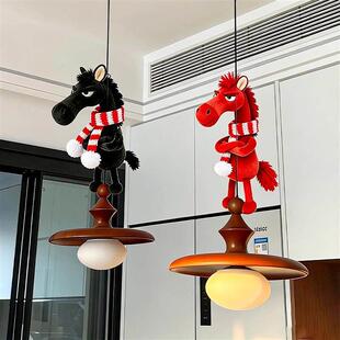 本命年红色小马挂件高级感吊灯包包挂件马年吉祥物新年装饰摆件