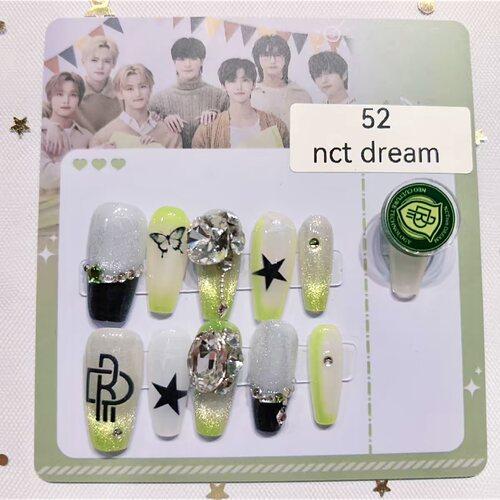 nct dream|明星应援甲穿戴甲韩娱NCTzen周边梦队粉丝后援会美甲