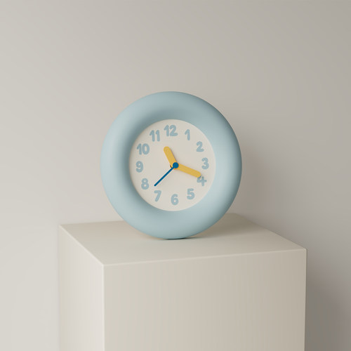 可爱挂表创意挂钟复古圆形钟表装饰时钟有趣原创居家儿童房静音钟