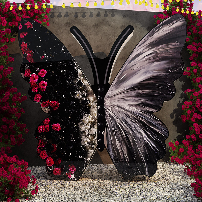 打造网红墙户外超大蝴蝶立体拍照区卡花装饰贴场景美容院氛围布置,家居饰品,软装墙贴,淘宝优惠券,粉丝福利购,淘宝优惠卷