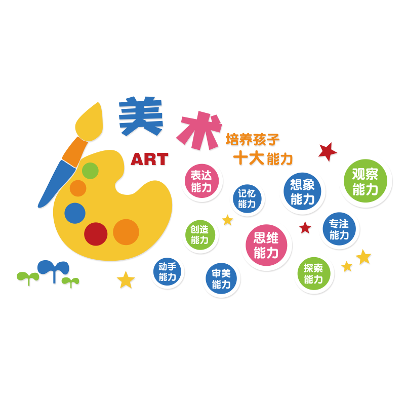 画室布置美术室艺术培训机构学校