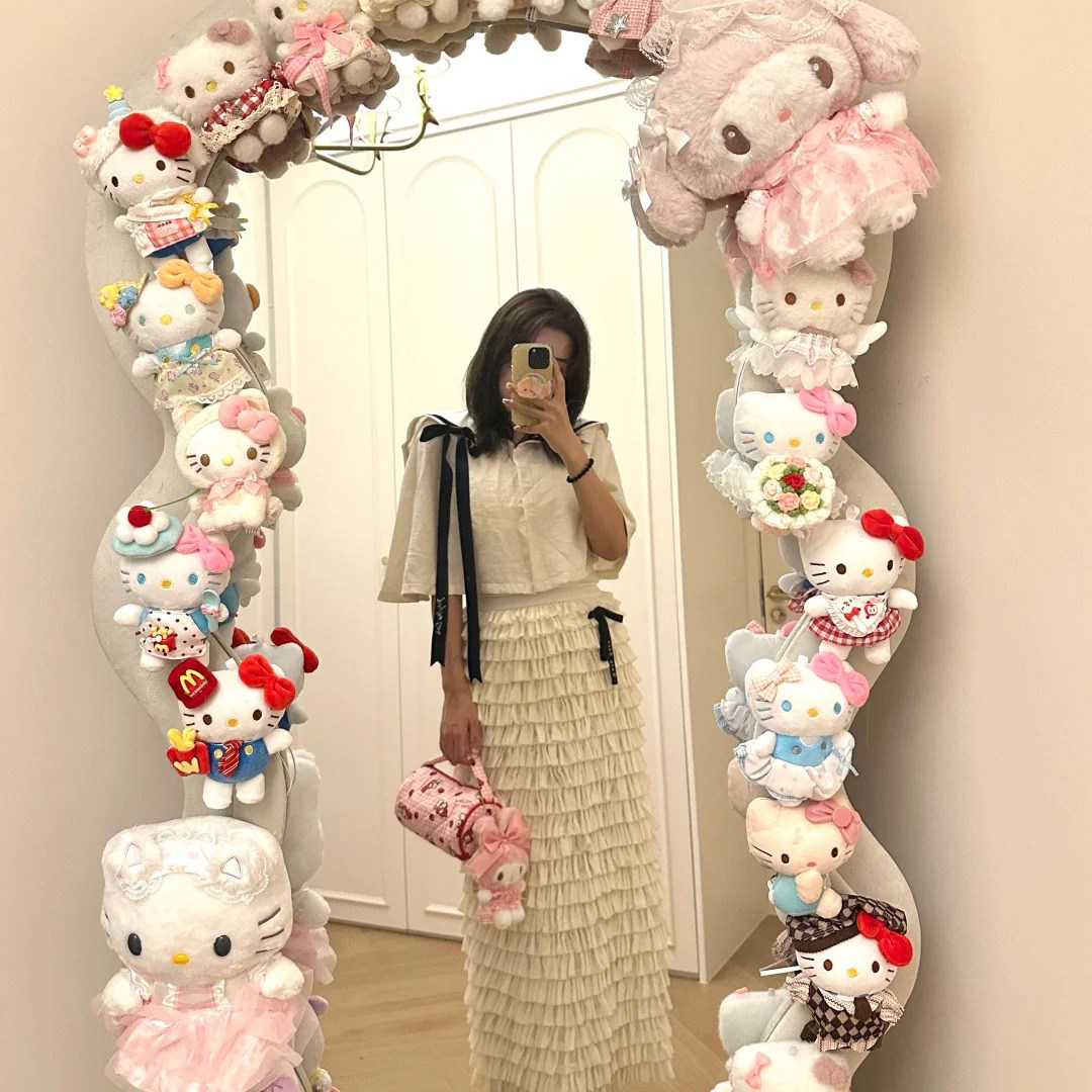 网红异型卧室穿试衣全身镜子墙壁面挂装饰贴画布置高级感3d一立体