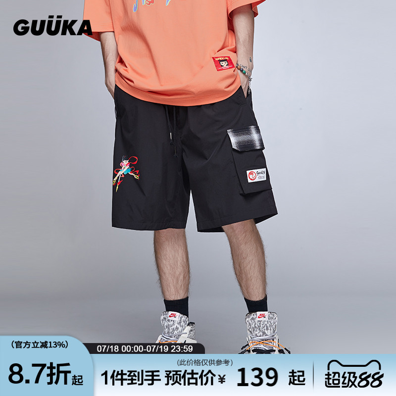 GUUKA短裤休闲裤嘻哈街头