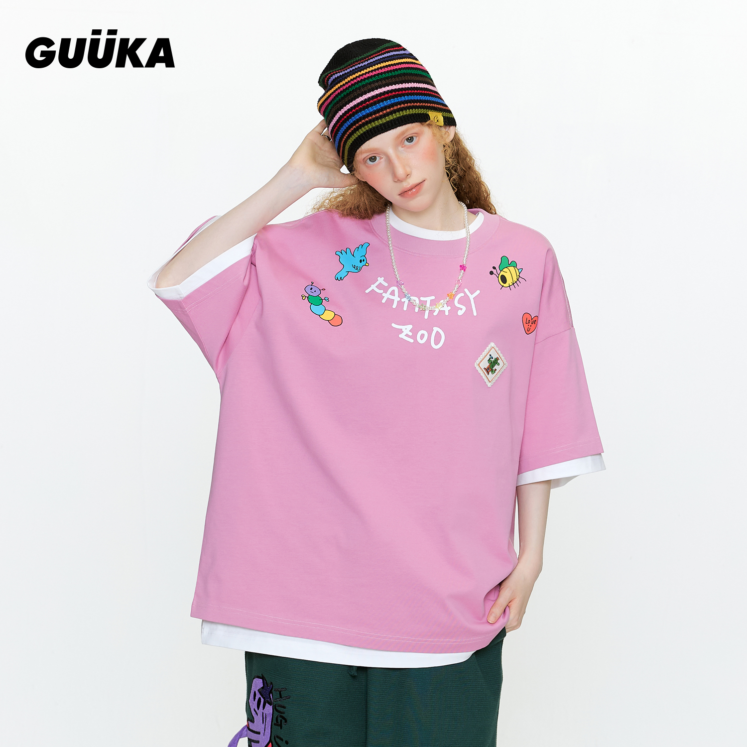 GUUKA奇幻动物园短袖T恤