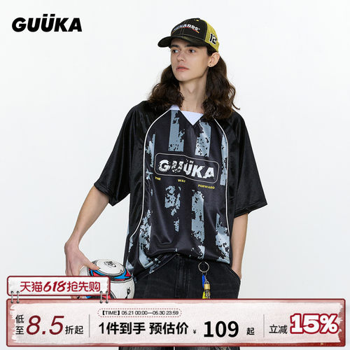 GUUKA美式街头短袖T恤