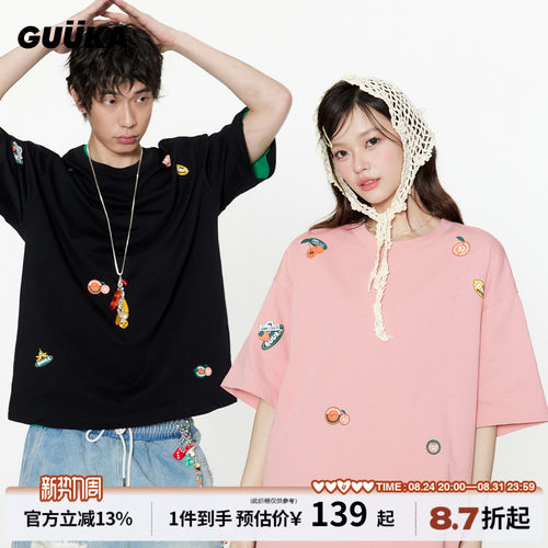GUUKA夏季水果短袖T恤
