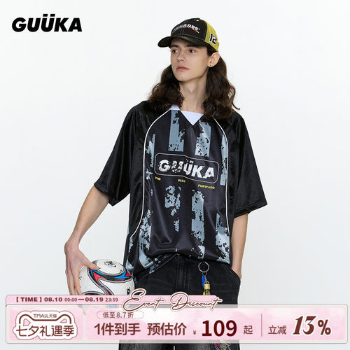 GUUKA美式街头短袖T恤