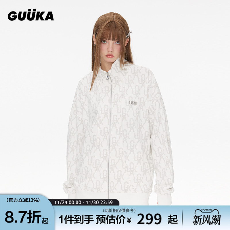 GUUKA满印开衫针织外套