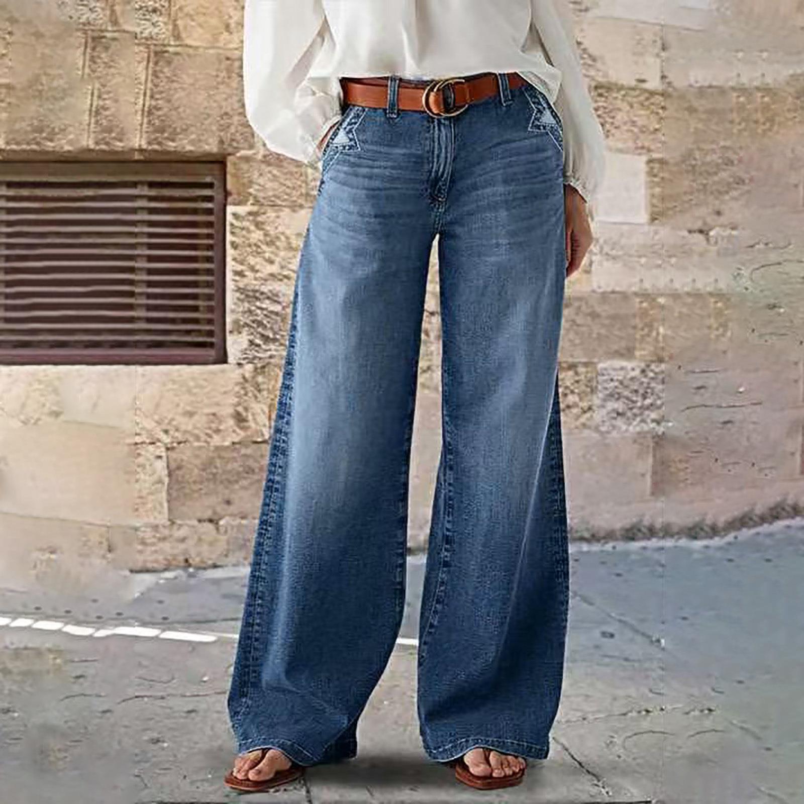 Women's loose fit wide leg pants and jeans女宽松阔腿裤牛仔裤