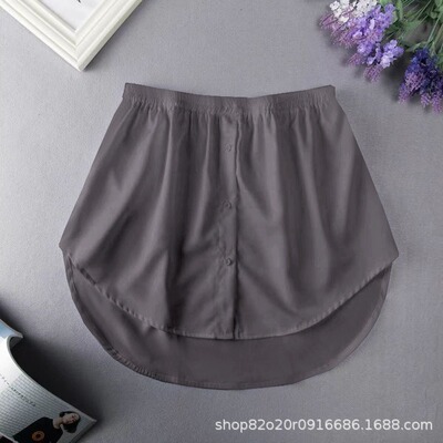 Wearing a fake hemline skirt inside a hoodie  women女假下摆