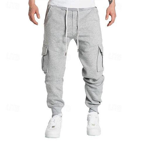 Men's sports and casual pants with multiple pockets男运动裤