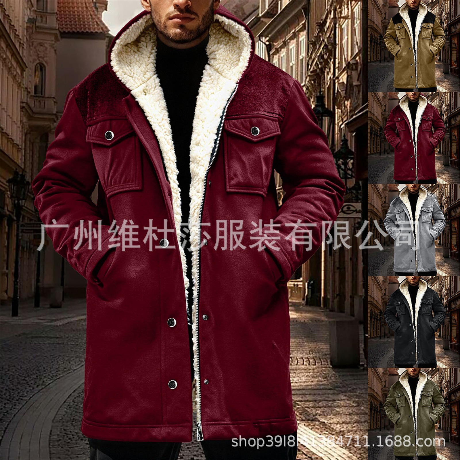 Autumn/Winter Men Coat Suede Jacket秋冬男外套麂皮绒夹克大衣