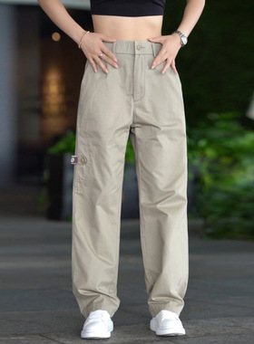Retro workwear, casual pants, wide leg pants, men's pants裤