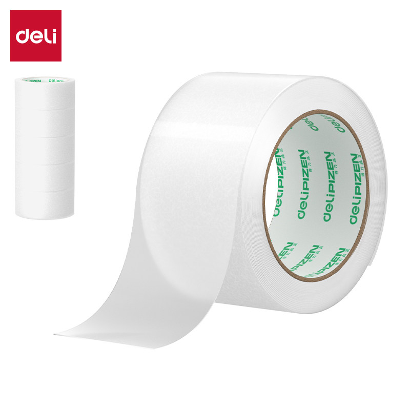 得力品正33195A/33196A封箱胶带60mm*100m*45&mu;m(普透)(5卷/筒)