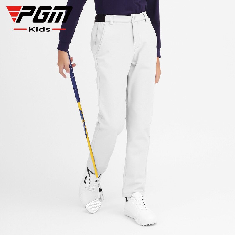 PGM新品高尔夫裤子男童长裤秋冬季童装加绒加厚运动球裤青少年裤