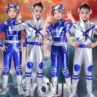 万圣节六一儿童宇航员服装太空航天员空军帽子表演走秀成人生日礼