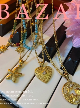 出欧美不褪色不过敏18K镀金项链