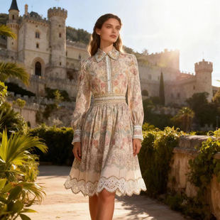 2026春夏新款高级感优雅衬衫上衣+高腰半身裙伞裙套装两件套装