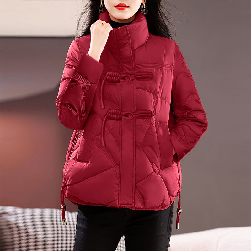 羽绒服女短款立领新款韩